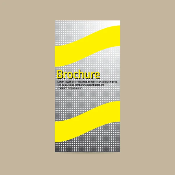 Vector design voor zakelijke brochures. Grijze mozaïek met gouden inla — Stockvector