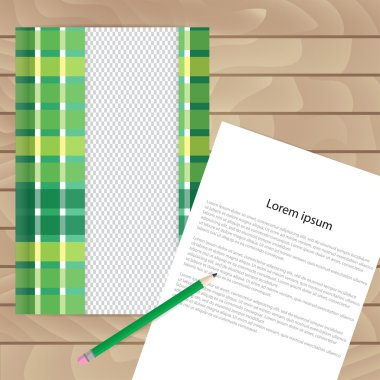 Vektör şablonu için broşürler, kapakları, el ilanları veya iş raporu