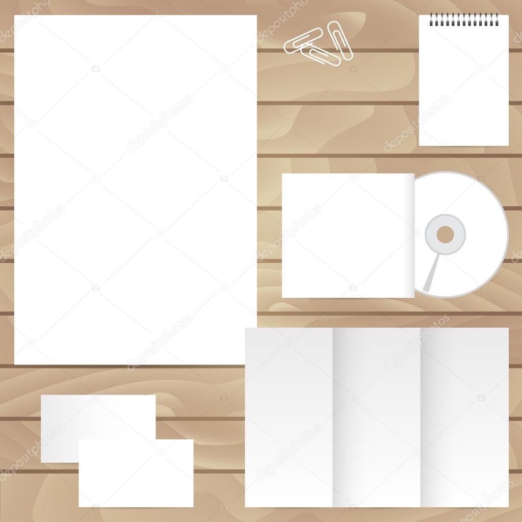 Vector corporate identity mock up. Branding design. The blank for your ideas.
