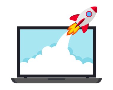 yıldız yukarı roket vektörü