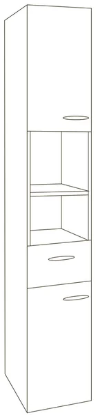 Маленький классический шкаф — стоковый вектор