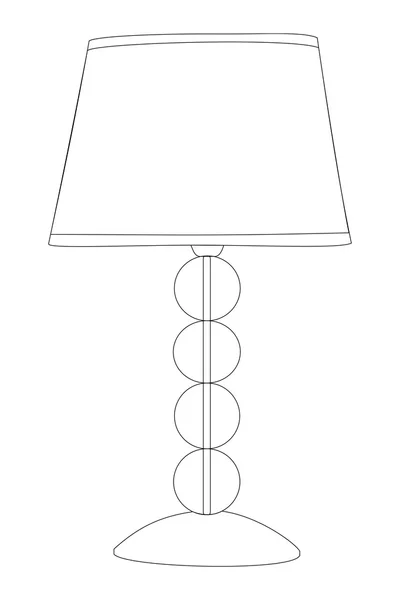 Vetor ilustração lâmpada noturna — Vetor de Stock