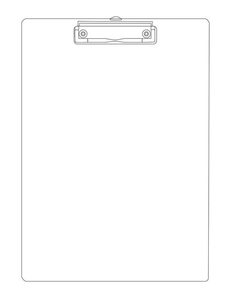 Ilustração vetorial um papel tablet — Vetor de Stock