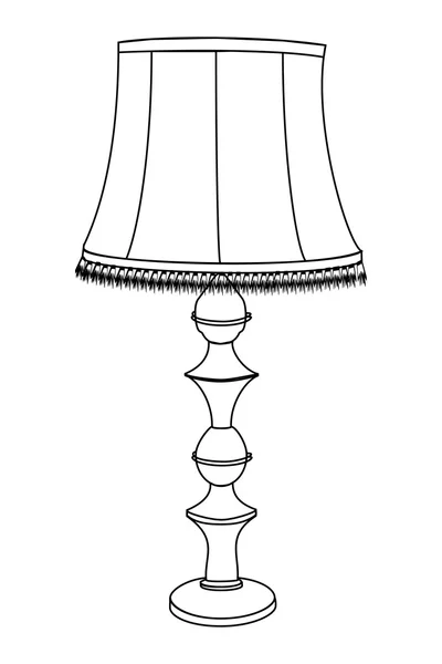 Vektor Illustration Vintage Nacht Lampe — Stockvektor