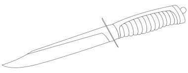 Çelik ve tehlikeli bıçak