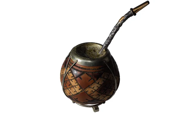 kalabas, bombilla Yerba dostum ile