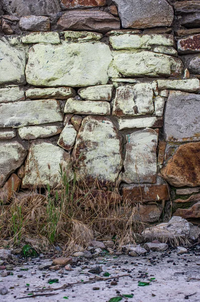 Photo Old Stone Wall Background Textures — Stock Photo, Image