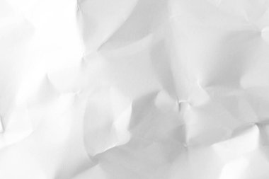 Arkaplan illüstrasyonunda kullanılan beyaz buruşuk kağıt kırışıklıkları.