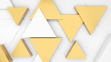 soyut geometrik arkaplan zarif beyaz ve altın üçgen grafik veya arkaplan resimlerinde metin eklemek için kullanın., 3d görüntüleme.