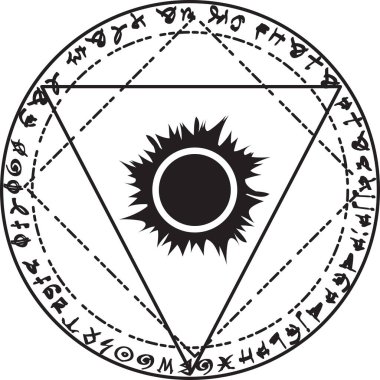 Fantezi sihirli çemberler oluşturun ve büyüler yapın, Yıldızların ve Maceraların Kaderi, cadılar, büyücüler ve sihirli krallık. Düzenlenebilir vuruş