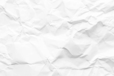 Arkaplan illüstrasyonunda kullanılan orta büyüklükte beyaz buruşuk kağıt kırışıklıkları.