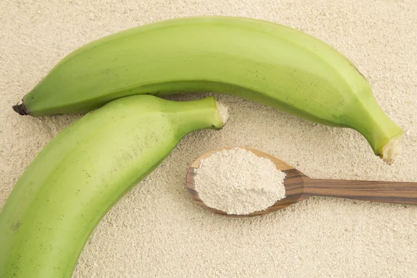 Farinha de banana verde - Superfood — Fotografia de Stock