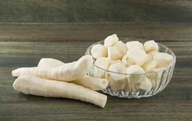 Arracacha lezzetli sebze. (Arracacia xanthorrhiza)