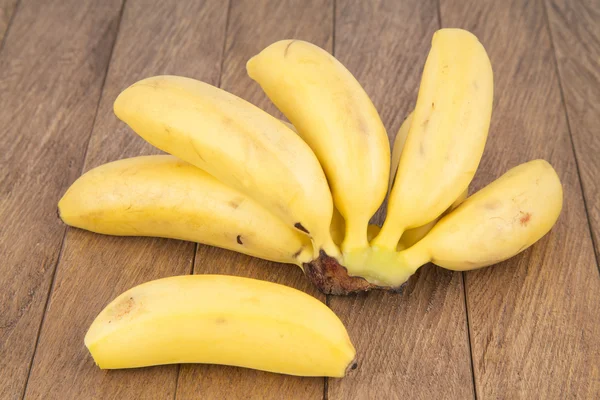 Miniatuur banaan lekker fruit — Stockfoto