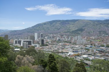 Medellin - Kolombiya. Şehir görüntüsü. 25 Temmuz 2015