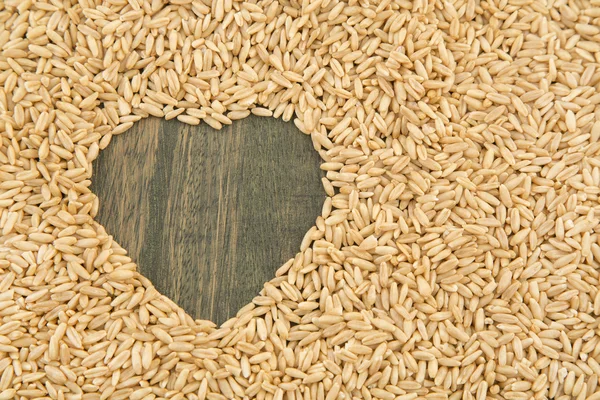 Avena y corazón. concepto de salud — Foto de Stock