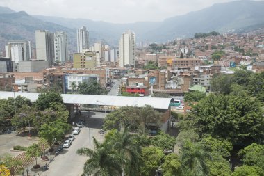 Medellin - Kolombiya üzerinde 26 Mayıs 2016. Medellin, Kolombiya en büyük ikinci şehir merkezi