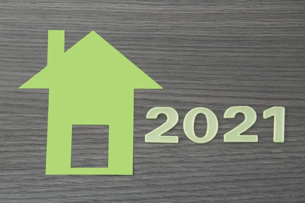 Comprar e vender para casa - Estatísticas do Ano - 2021 — Fotografia de Stock