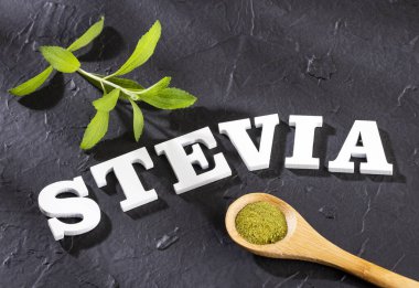 stevia rebaudiana sıfır kalori doğal tatlandırıcı - metin uzayı