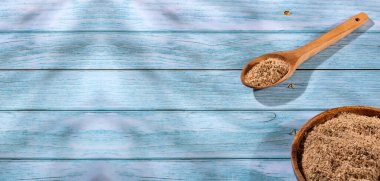 Bağırsağı psyllium ile temizlemek için soya lifleri.