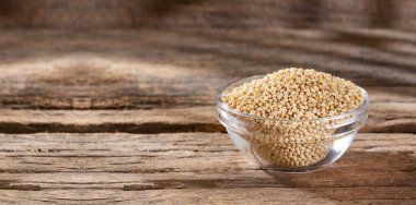 Organik beyaz darı tohumları - Sağlıklı yiyecekler