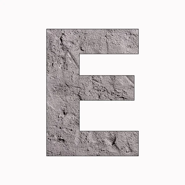 Alfabeto Lettera Texture Stucco Grigio — Foto Stock