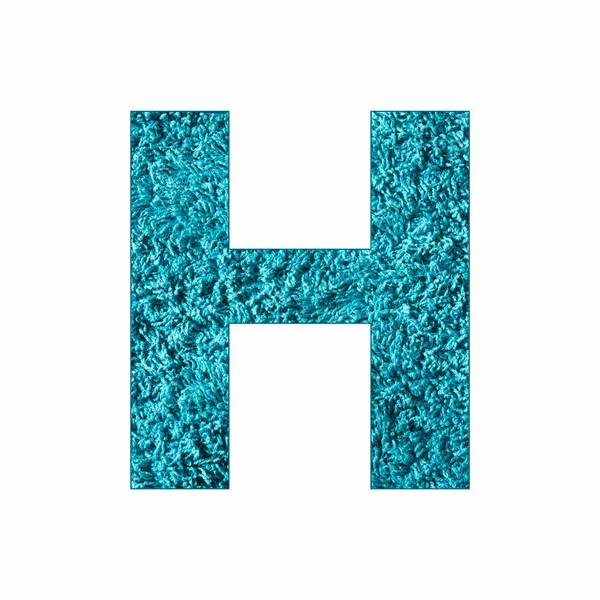 Litera Alfabetu Niebieskie Tło Ręcznika — Zdjęcie stockowe