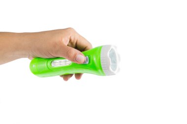 Taşınabilir elektrikli fener - Beyaz arkaplan