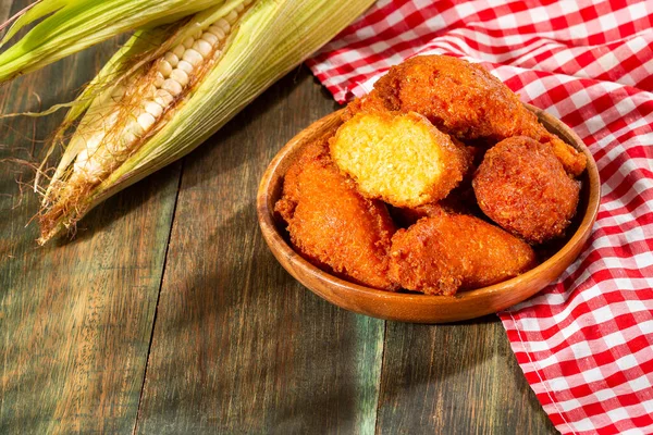 Torrejitas Maíz Dulce Receta Casera Tradicional Zea Mays —  Fotos de Stock