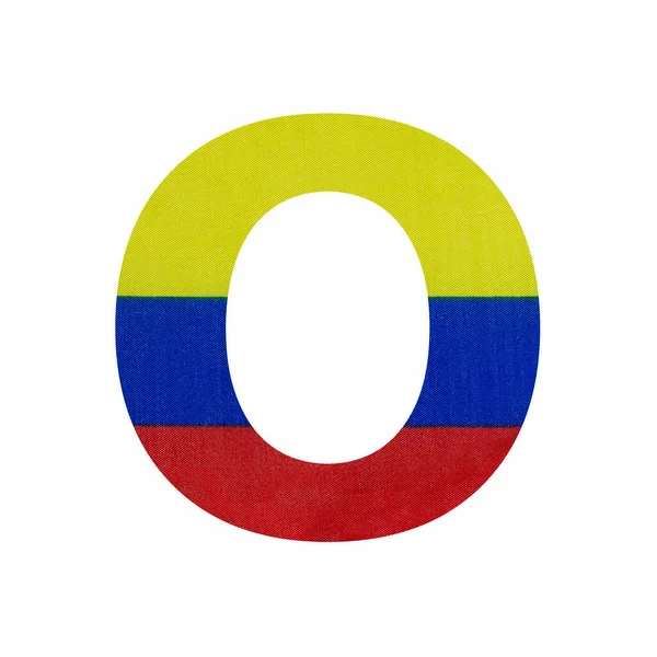 Capital Letter Colombia Flag Color — стокове фото