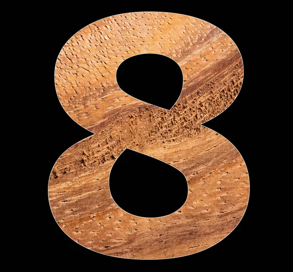 素朴な木製の背景に0桁 — ストック写真