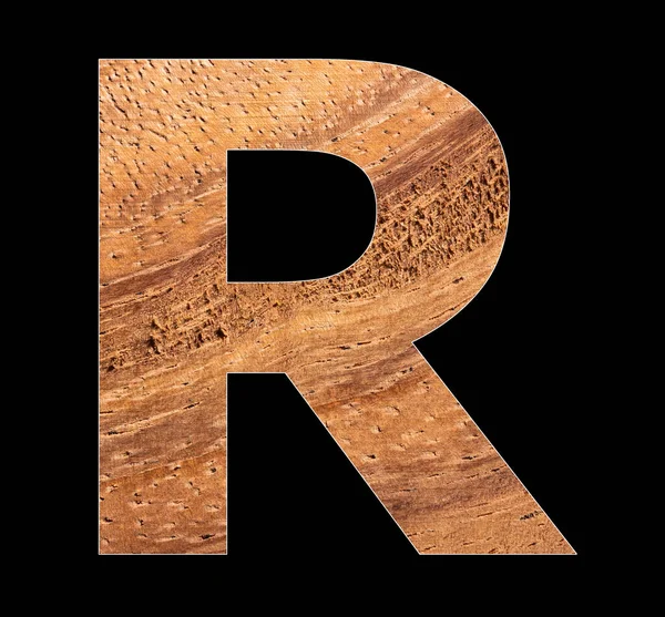 Alfabeto Lettera Sfondo Legno Rustico — Foto Stock