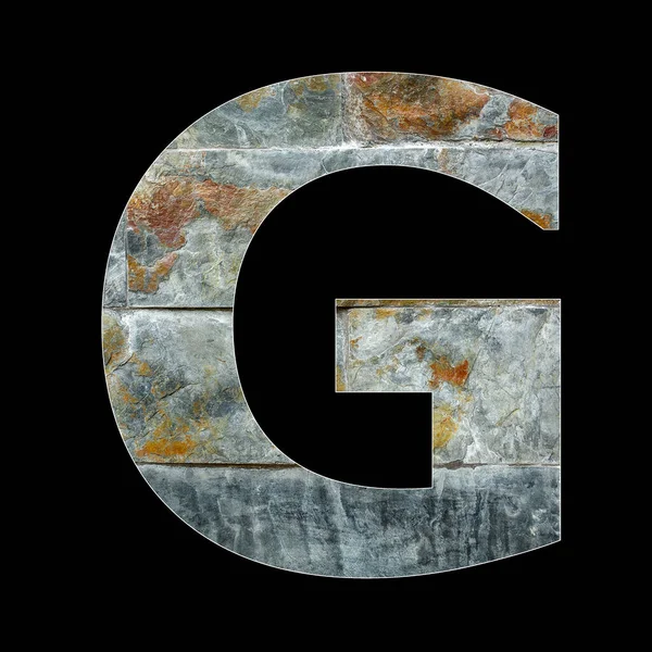 アルファベット文字G ロシアの石の背景 — ストック写真