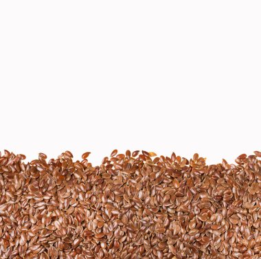 Organik keten tohumları - Linum usitatissimum. Sağlıklı yemek.