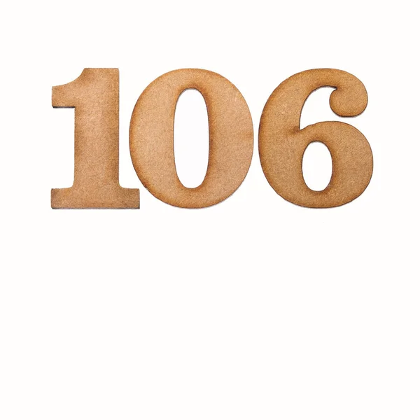 106号木材 白色背景隔离 — 图库照片