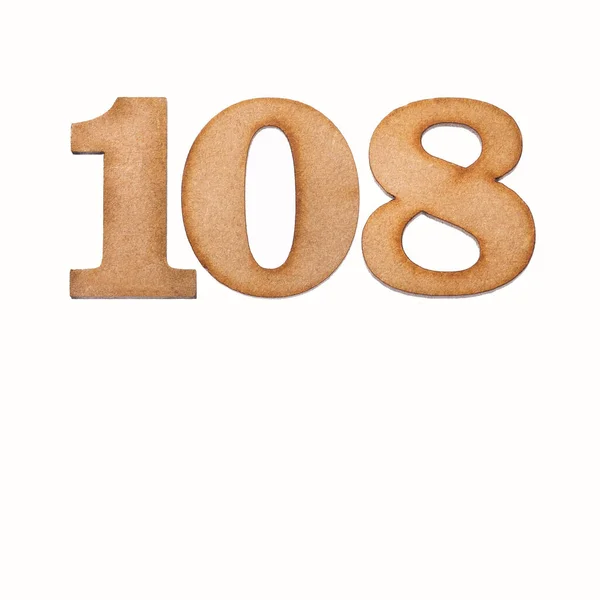 108 Számú Fehér Alapon Elkülönítve — Stock Fotó