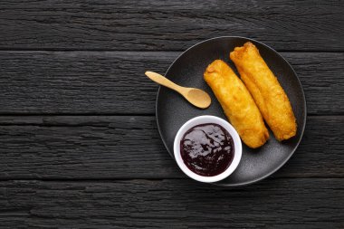 Carimanola, peynirle ya da etle doldurulmuş kızarmış mantar köftesi.