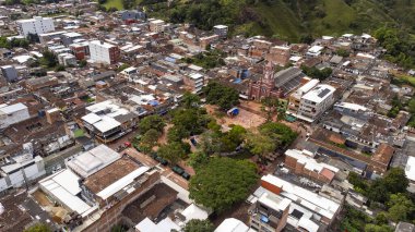 San Carlos, Antioquia, Kolombiya. 23 Kasım 2025. Panoramik dron görüntüsü. Belediye Medellin 'e 114 km uzaklıkta..
