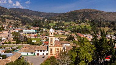 Iza, Boyaca, Kolombiya. 12 Nisan 2024. Belediye, Sugamuxi ilinde, Boyaca ilinde yer almaktadır..