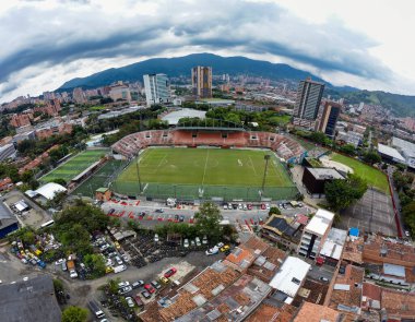 Envigado, Antioquia, Kolombiya. 8 Şubat 2026. Polideportivo Sur Stadyumu, belediye takımı Envigado FC 'nin ev sahibi olduğu Categoria Primera A' daki futbol stadyumudur..