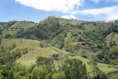 Kolombiya güzel dağlık manzara