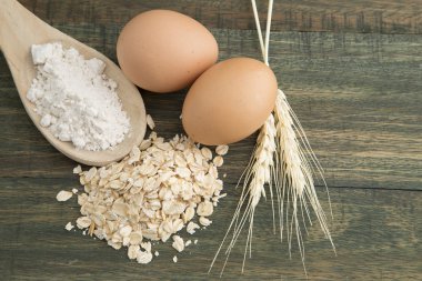 un, yumurta, yulaf ve buğday sivri