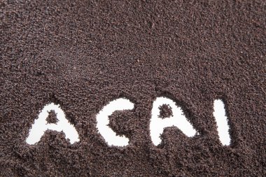 Amazon acai lezzetli meyve.