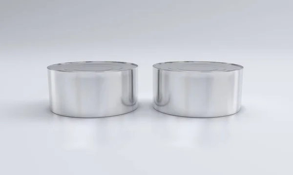 Metal Food Opakowanie Tin — Zdjęcie stockowe