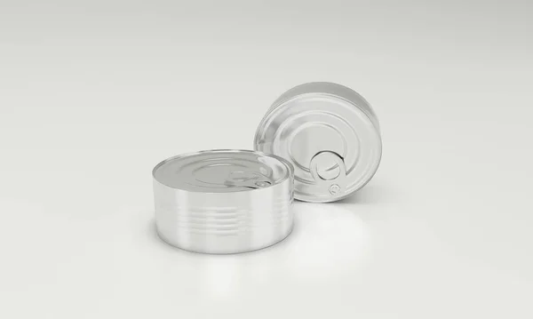 Metal Food Tin Pack — Fotografia de Stock