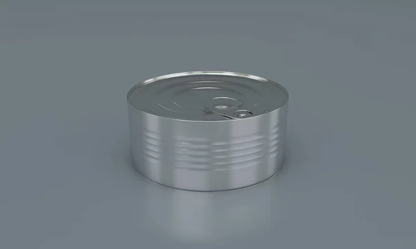 Metal Food Opakowanie Tin — Zdjęcie stockowe