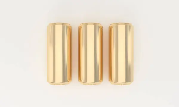 Golden Meta Zimne Napoje Tin Pack — Zdjęcie stockowe