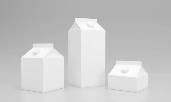 Melk Pack Packaging Packet Design Rendered — Stockfoto