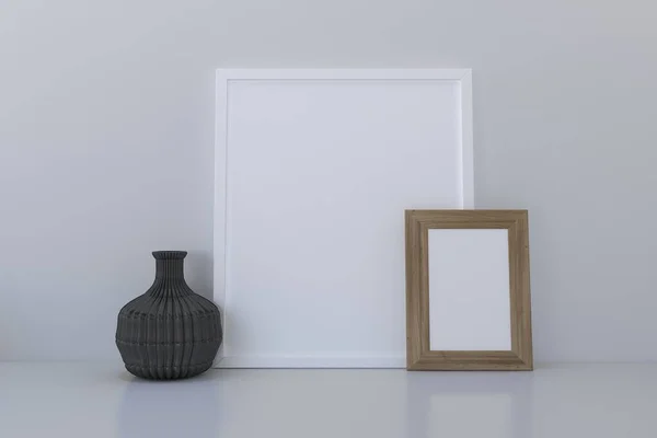 Vuoto Photo Frame Mockup Design Mockup — Foto Stock