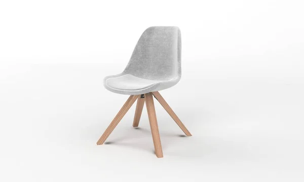 Stuhl Seitenansicht Möbel Rendering — Stockfoto